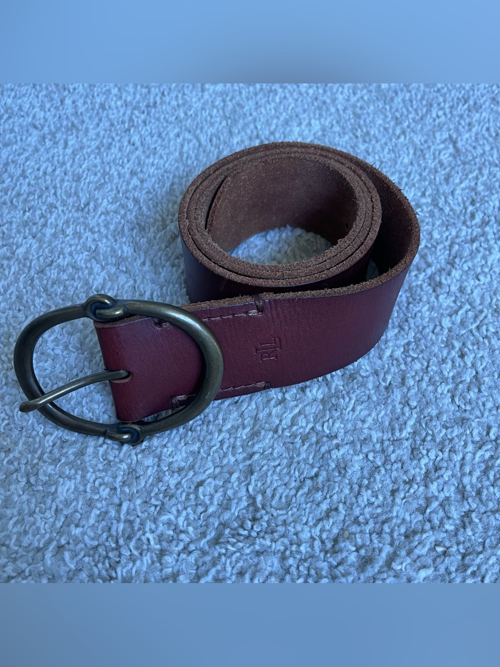 Vintage Lauren Ralph Lauren Women Leather Belt Brown Size M Western